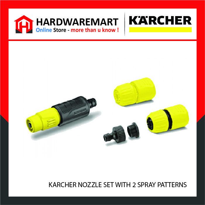08 (1) KARCHER NOZZLE SET WITH 2 SPRAY PATTERNS