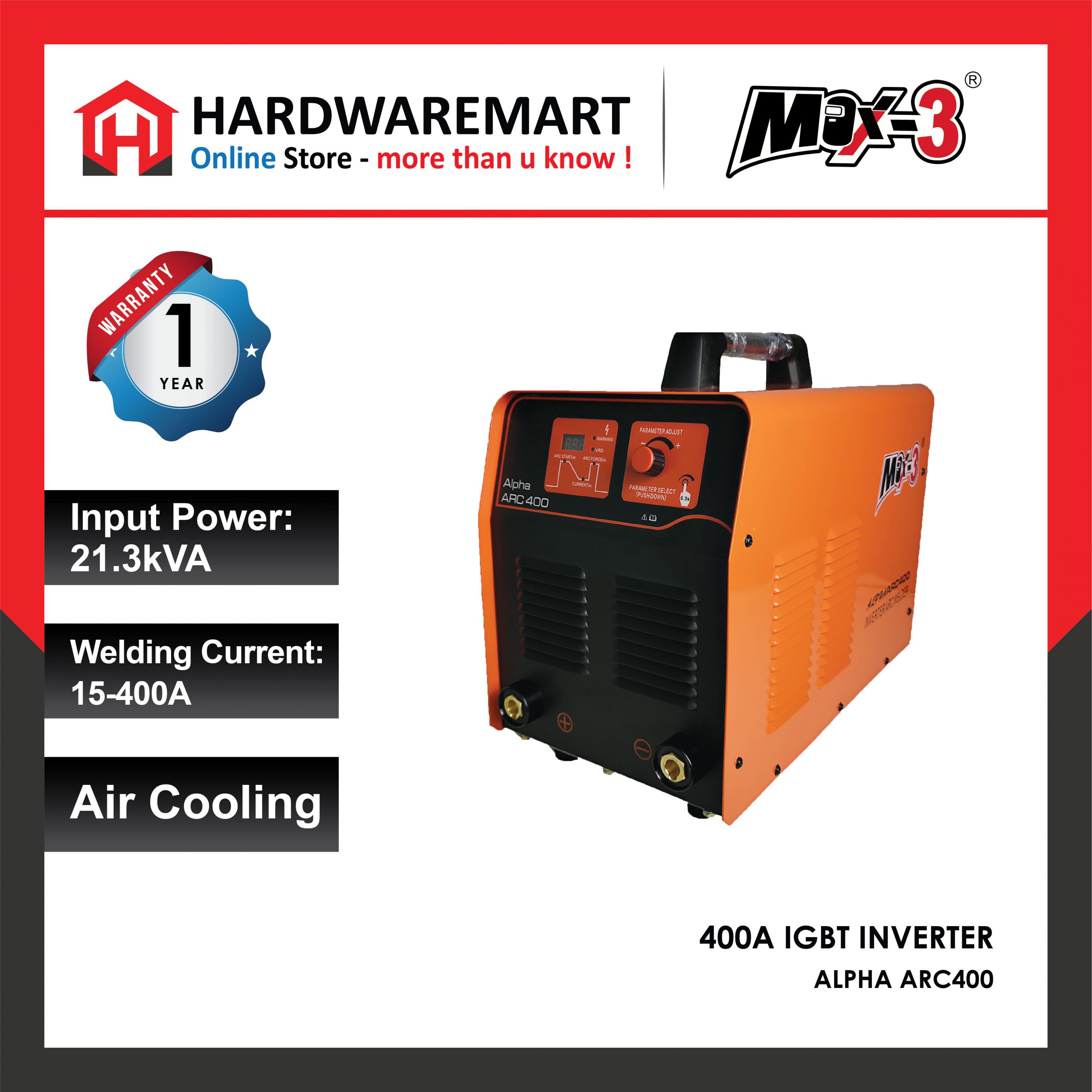 Hardwaremart MAX3 template-19 MAX3 ALPHA ARC400 IGBT INVERTER