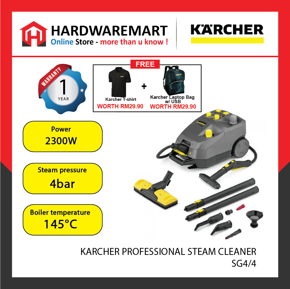 Hardwaremart SUMOKING template-07 KARCHER SG4/4 PROFESSIONAL STEAM CLEANER (2300W/4L/4 BAR)
