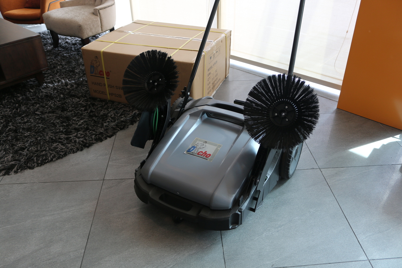Hardwaremart DACHO template-21 Dacho 40L Hand Push Sweeper Manual Dried Leave Industrial Factory Use Broom penyapu tolak tangan