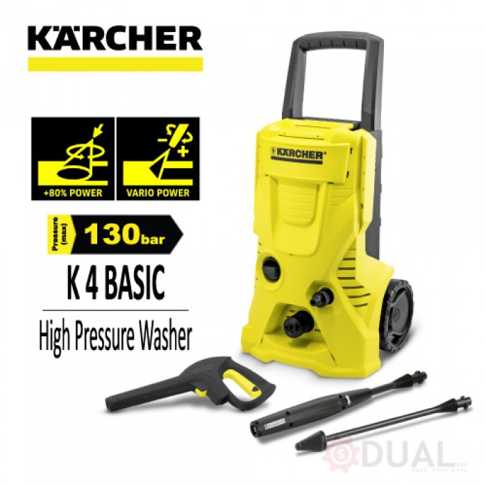 Karcher_Machine_56_1724809621.png KARCHER K4 BASIC HIGH PRESSURE WASHER (1800W/130BAR)