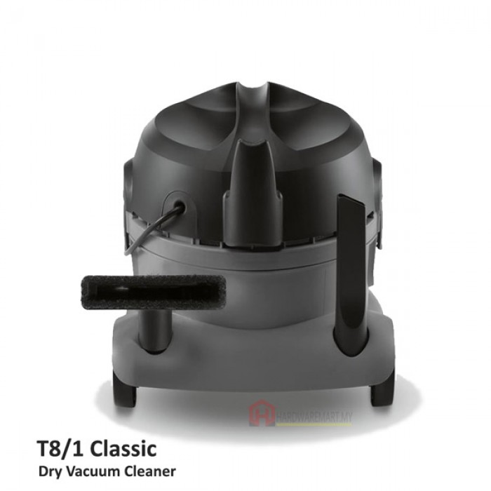 Hardwaremart-50 KARCHER T8/1 CLASSIC DRY VACUUM CLEANER (1600W/8L)