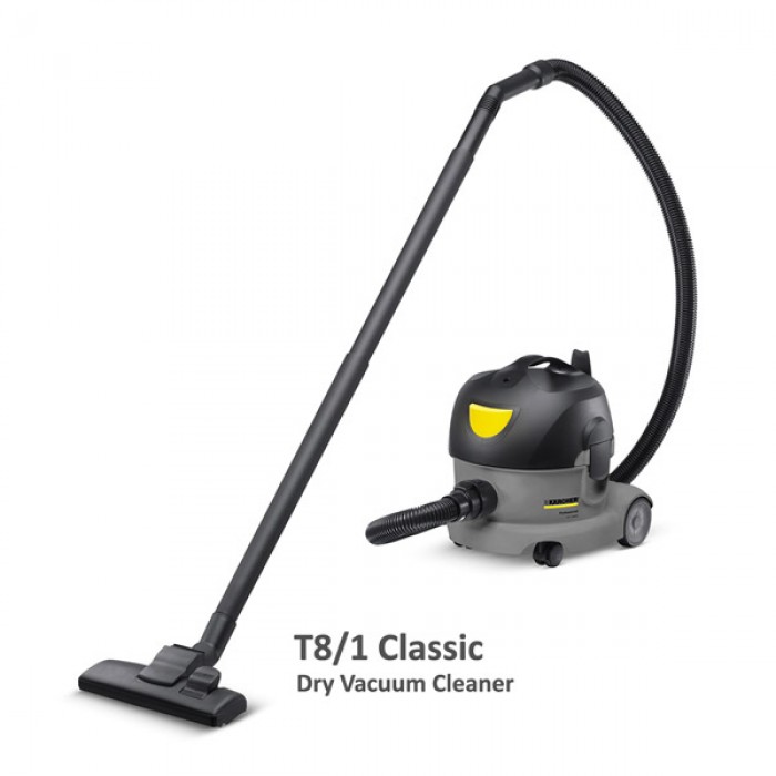 Hardwaremart-50 KARCHER T8/1 CLASSIC DRY VACUUM CLEANER (1600W/8L)