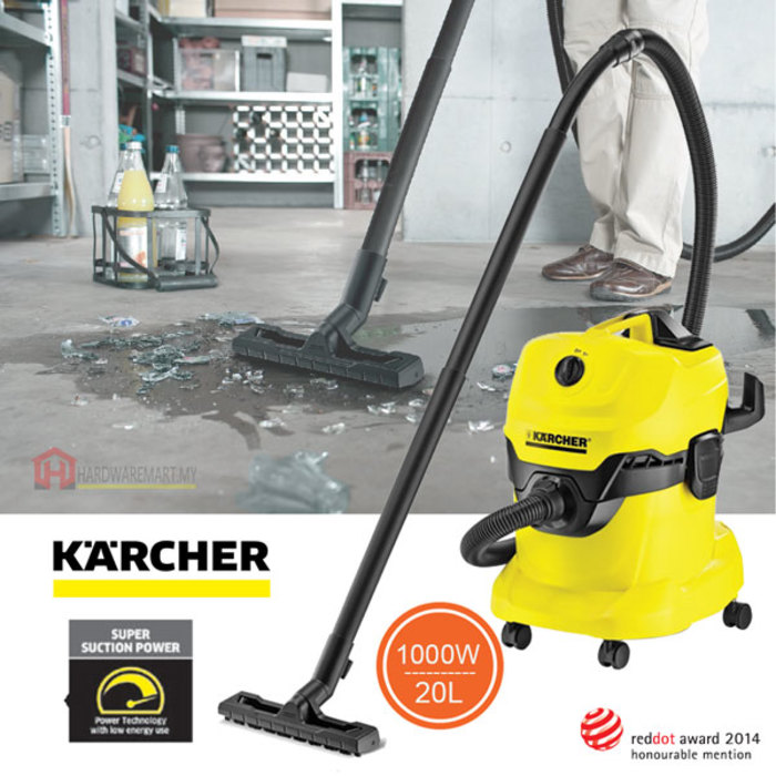 KWD4-01 KARCHER WD4 WET & DRY MULTIPURPOSE VACUUM CLEANER (1000W/20L)