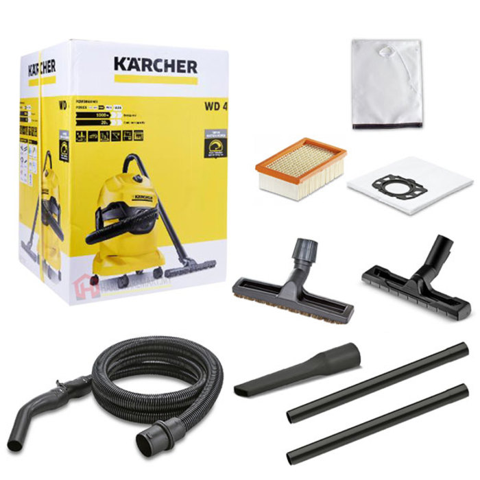 KWD4-01 KARCHER WD4 WET & DRY MULTIPURPOSE VACUUM CLEANER (1000W/20L)
