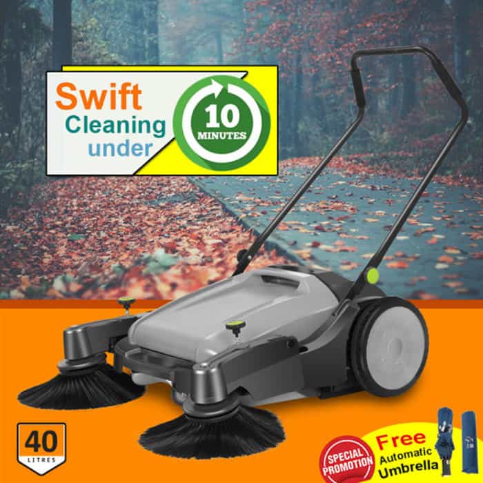 Hardwaremart DACHO template-21 Dacho 40L Hand Push Sweeper Manual Dried Leave Industrial Factory Use Broom penyapu tolak tangan