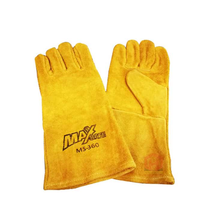 Hardwaremart MAX3 template-23 MAX-3 14" MAX-SAFE WELDING LEATHER HAND GLOVE MS-360