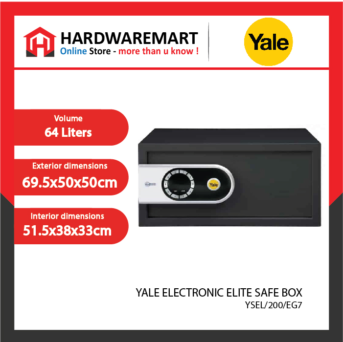 yale-02 YALE YSEL/200/EG7 ELECTRONIC ELITE SAFE BOX
