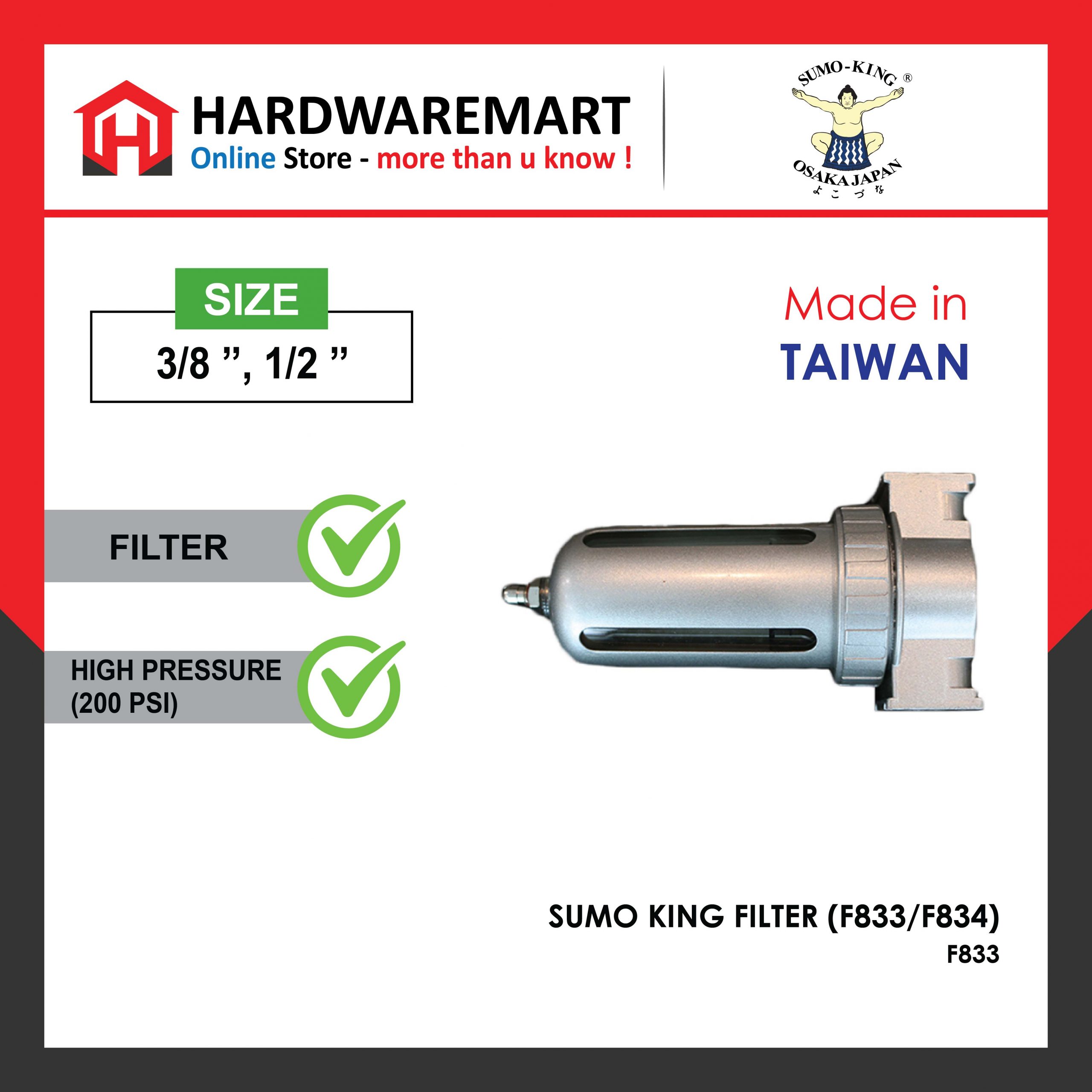 Hardwaremart SUMOKING template-53 SUMO KING FILTER (F833/F834)
