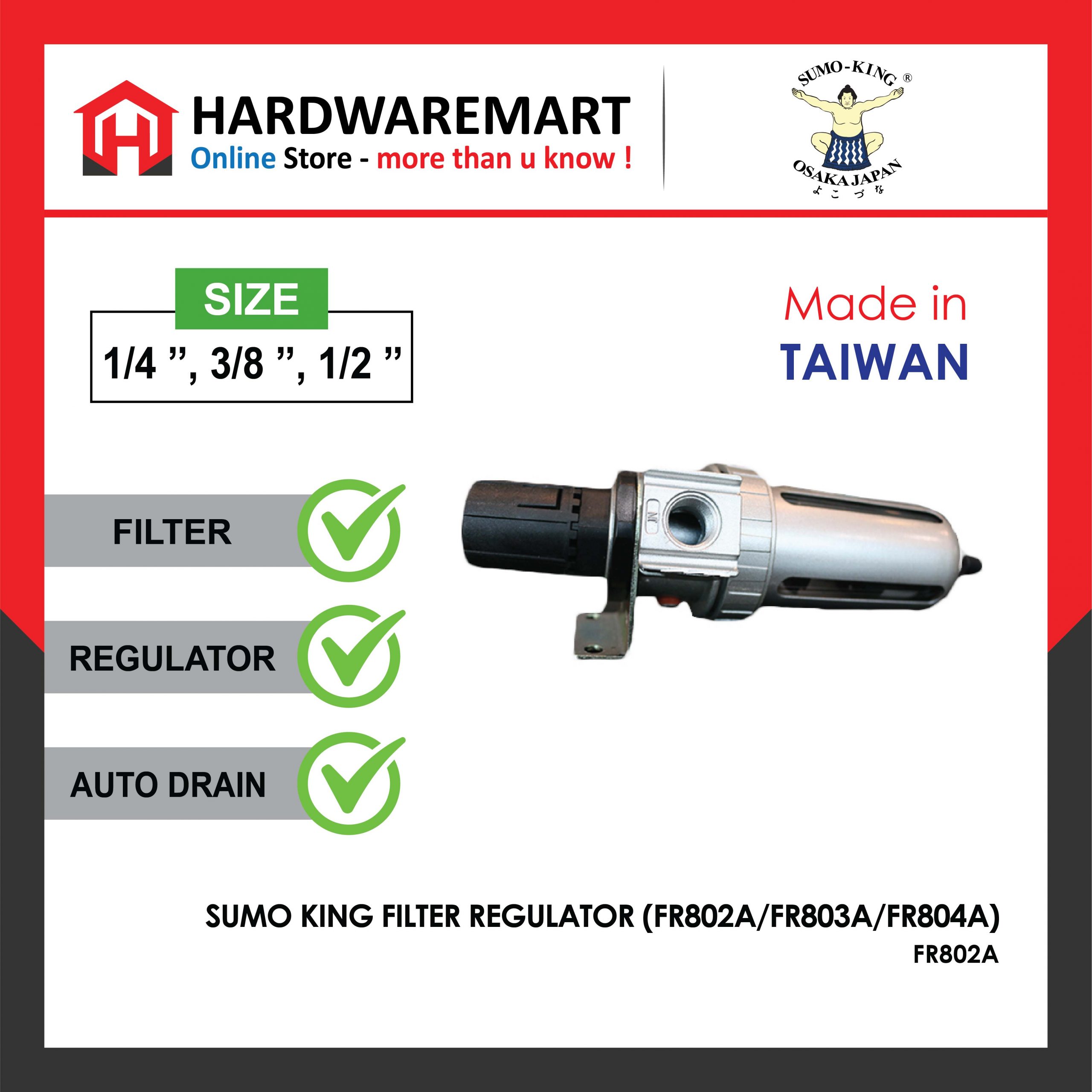 Hardwaremart SUMOKING template-54 SUMO KING FILTER REGULATOR (FR802A/FR803A/FR804A)