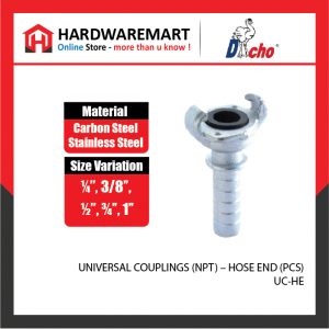 UNIVERSAL COUPLINGS (NPT) - HOSE END (PCS)