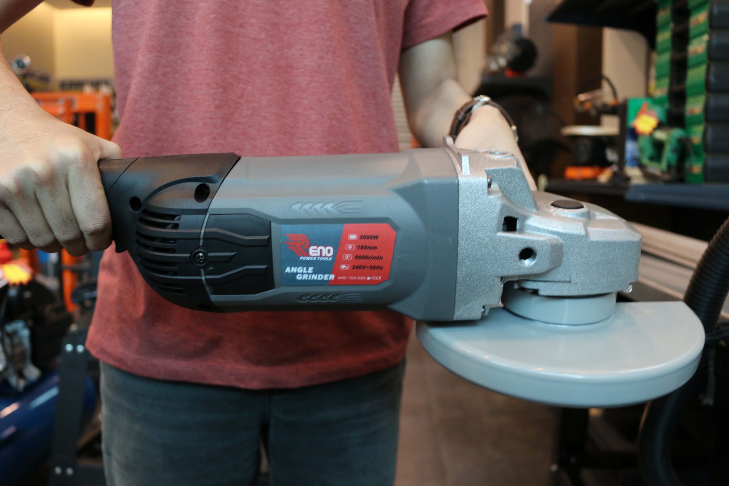 Hardwaremart RENO template-13 RENO 7" RN7300 Heavy Duty Angle Grinder Cutting Polisher Machine Mesin pengisar pemotong sudut ??????? 3000W