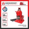 Hardwaremart Bigred template-06 BIGRED 20 TON Hydraulic Bottle Jack Lifting Stand Emergency Vehicle Tool/Jek Hidraulik 千斤顶