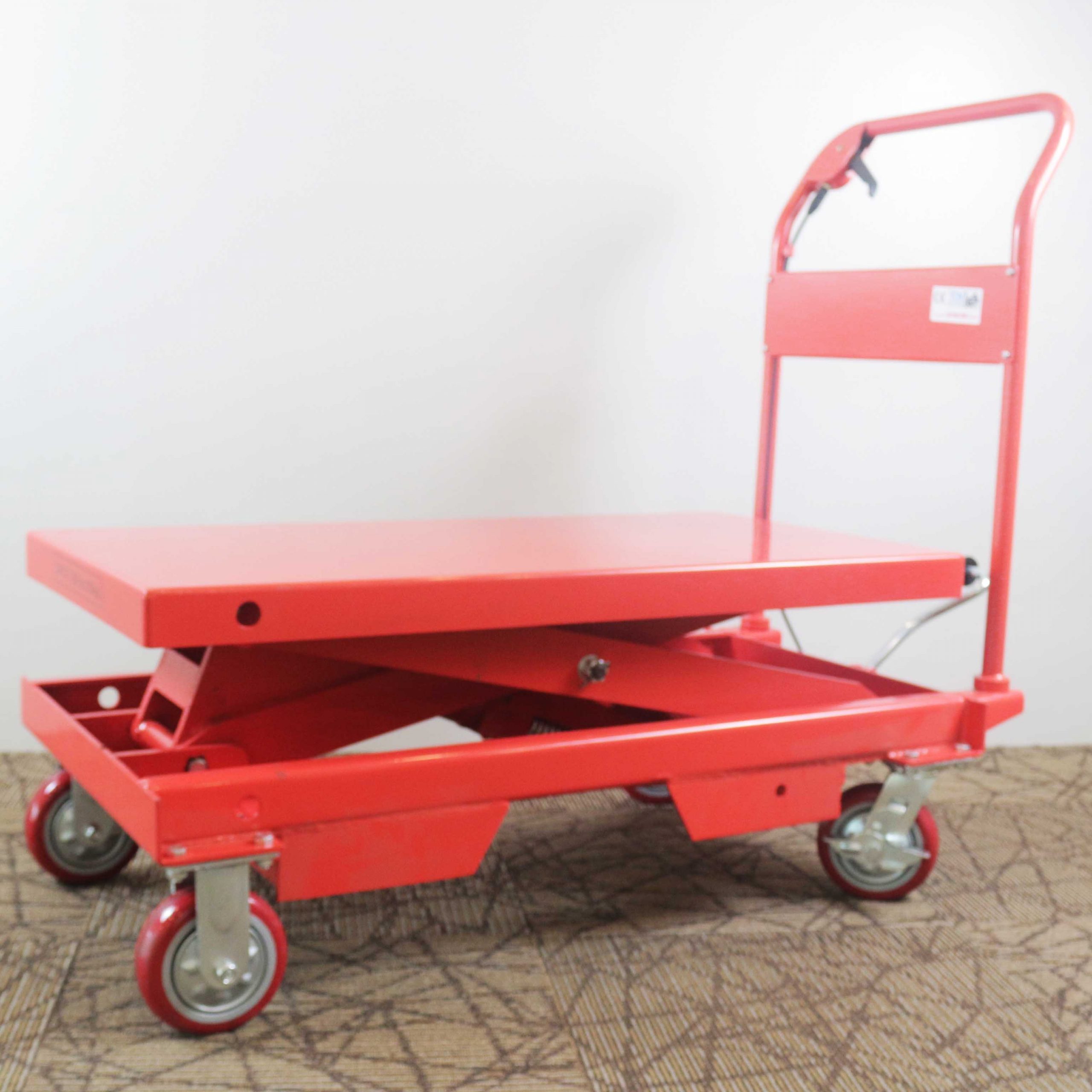 Hardwaremart_X5_template_(NEW)-51_1652199974.jpg X5 1000KGS Hydraulic Table Truck Lift Trolley Lifting Cart with Foot Pedal Repair car meja mengangkat kereta