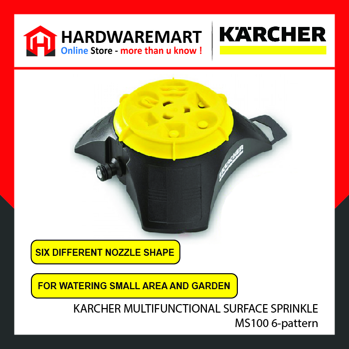 KARCHER MULTIFUNCTIONAL SURFACE SPRINKLE-01 Karcher Multifunctional surface sprinkler MS100 6-pattern