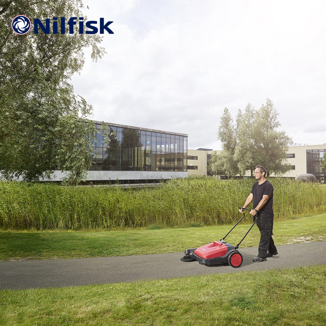 Hardwaremart NIFLISK template-010 VIPER PS480-EU Push Sweeper 230V Dried Leave Industrial Factory Use Broom penyapu tolak 50000492