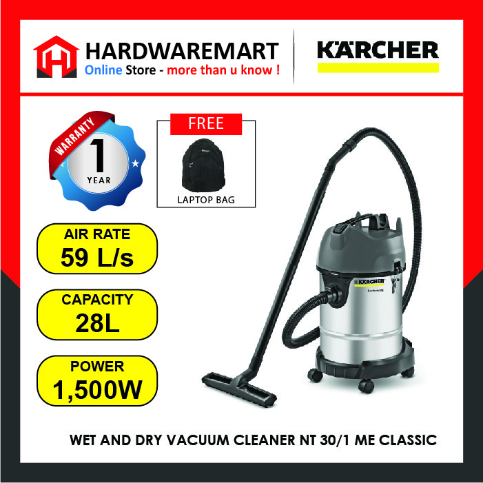 Karcher_Machine_-40_1650287033.jpg KARCHER WET AND DRY VACUUM CLEANER NT 30/1 ME CLASSIC (1500W)