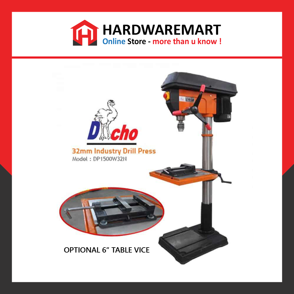 TABLE VICE 6-01 DACHO 32MM 1500W HEAVY DUTY DRILL PRESS