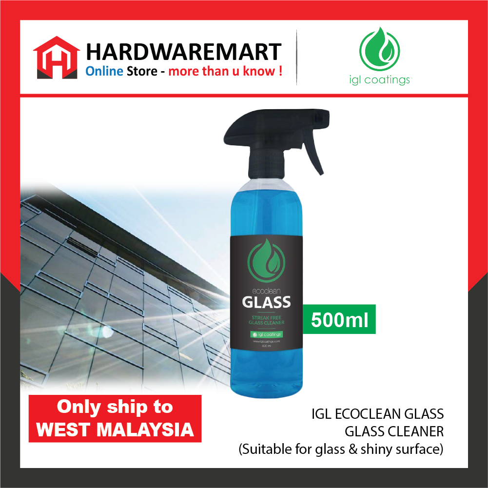 10.10_Promo-22_1665046030.jpg IGL Ecoclean Glass Window Cleaner Cleaner Spray Dirts Stains Quick Remover Home Office 100ml 500ml 玻璃清洁剂