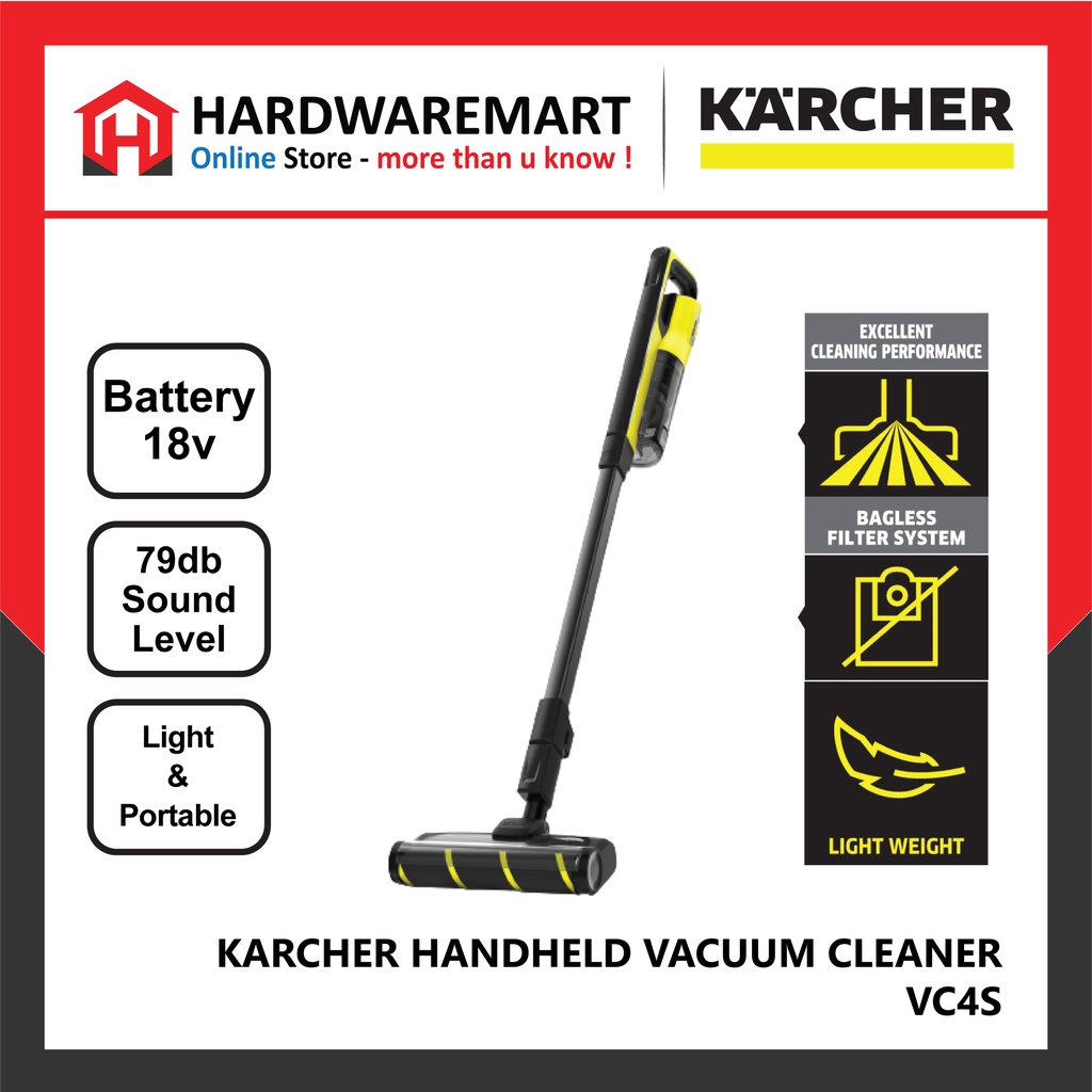 650af38e7fce9_1695216526.jpg KARCHER VC 4s ( VC4S ) CORDLESS HANDHELD VACUUM CLEANER 18V