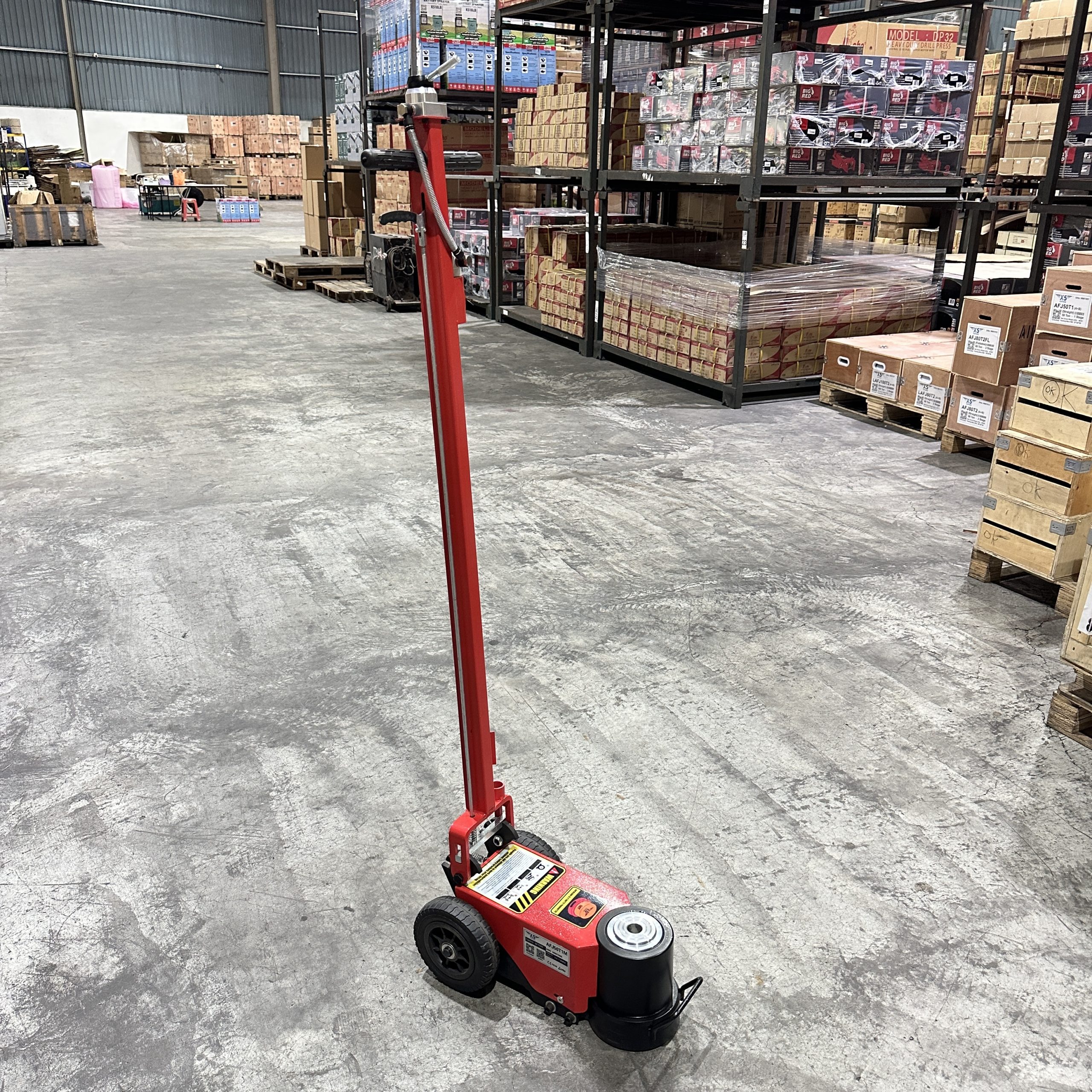 Hardwaremart_X5_template_69_1731563193.png X5 AFJ50T1AF 50 TON 1 STAGE Heavy Duty Hybrid Lift Pneumatic Air Hydraulic Floor Jack Garage Automotive Repair car jek kereta 千斤顶 - HARDWAREMART