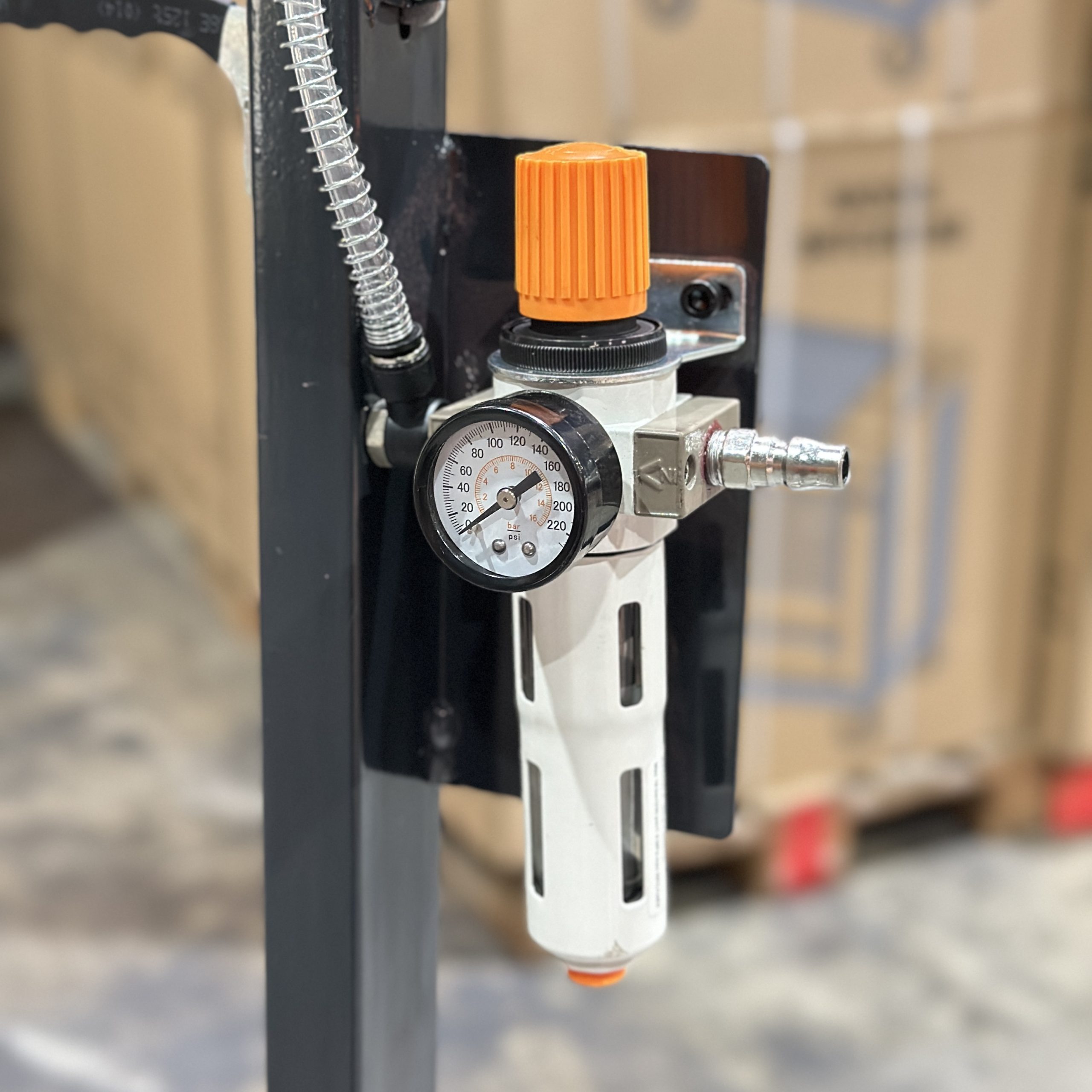 Hardwaremart_X5_template_71_1731564161.png X5 AFJ80T2FR 80 TON AIR HYDRAULIC FLOOR JACK (2 STAGE) WITH GAUGE FILTER REGULATOR - HARDWAREMART